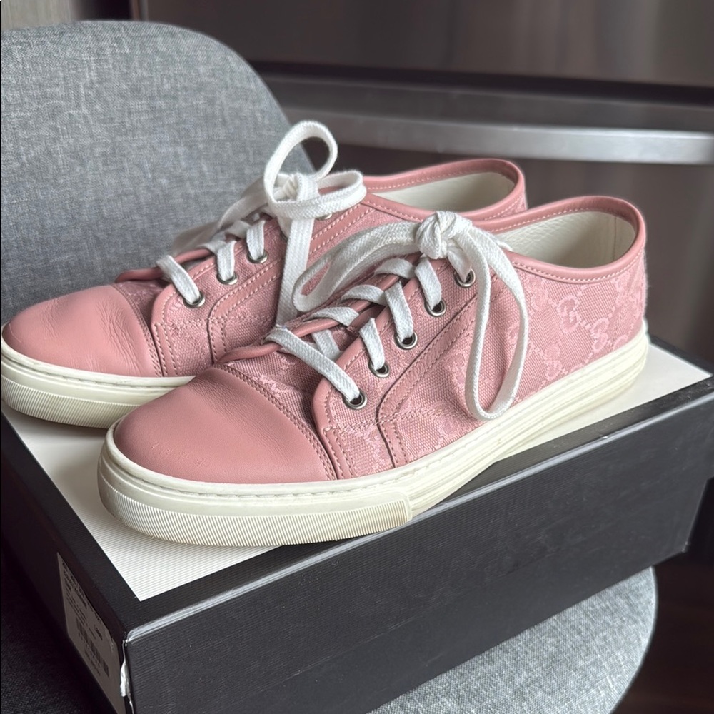 Gucci GG Cotton Low Sneakers Pink